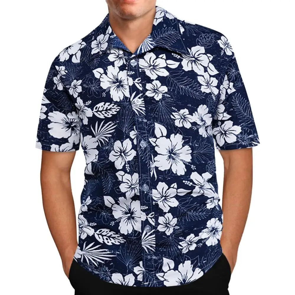 Coconut Tree Shirts For Men 3d Printed Men's Hawaiian Shirt Beach 5xl Short Sleeve Fashion Tops Tee Shirt Man Blouse Camisa