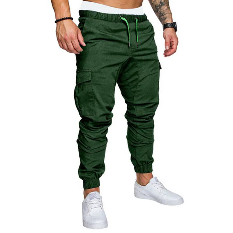 Summer Men Cargo Pants Joggers Sweatpants Casual Male Sportswear Hip Hop Harem Pants Slim Fit Trousers