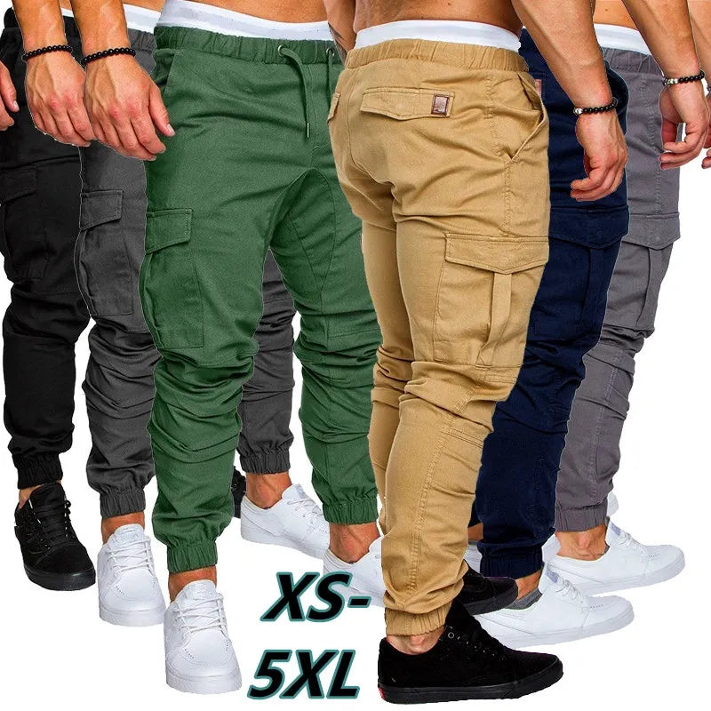 Summer Men Cargo Pants Joggers Sweatpants Casual Male Sportswear Hip Hop Harem Pants Slim Fit Trousers