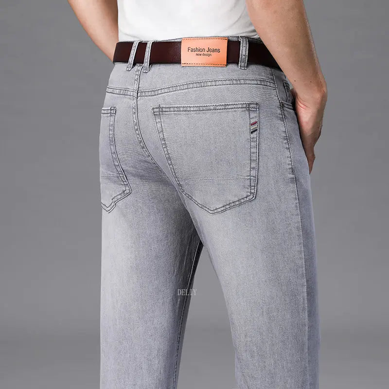 Straight Stretch Denim Men's  Jeans